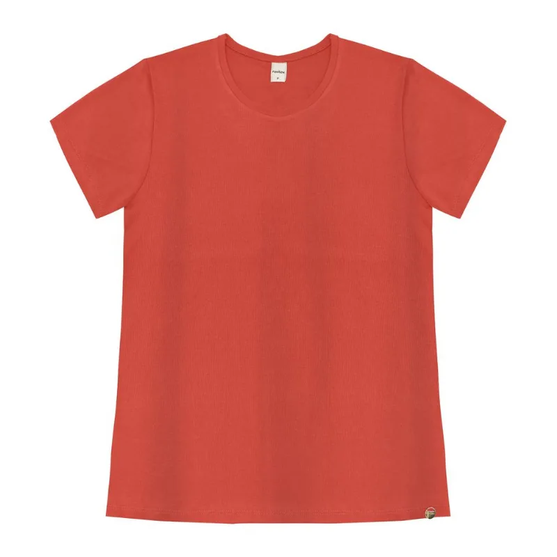 Blusa Básica Visco Tricô Feminina Rovitex Laranja GG