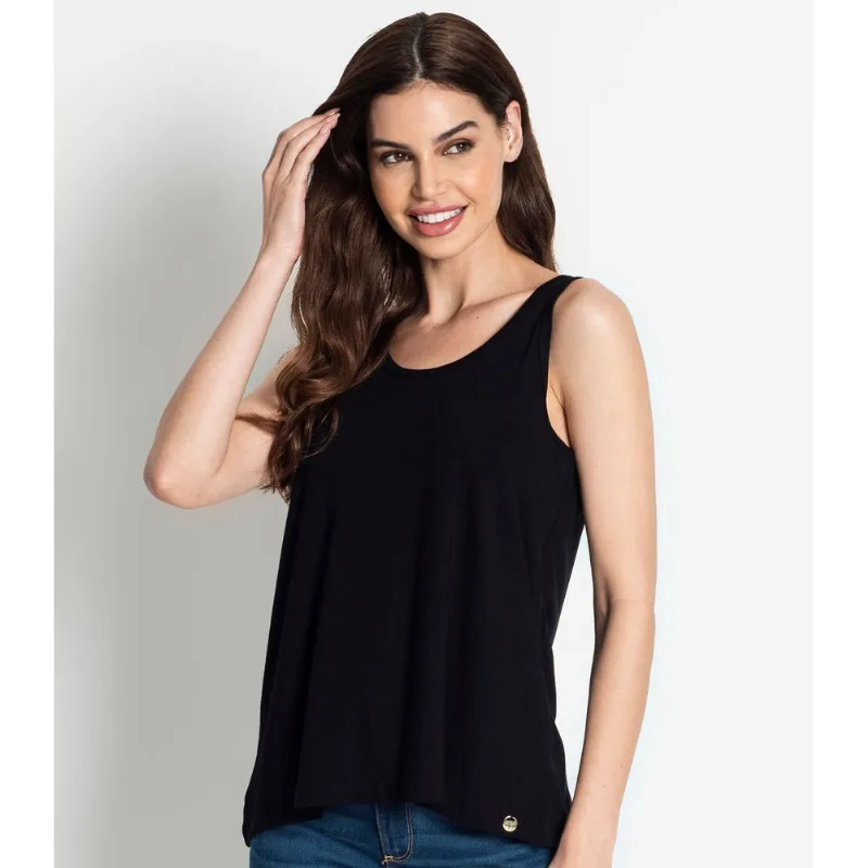 Regata Feminina Básica Rovitex Preto M
