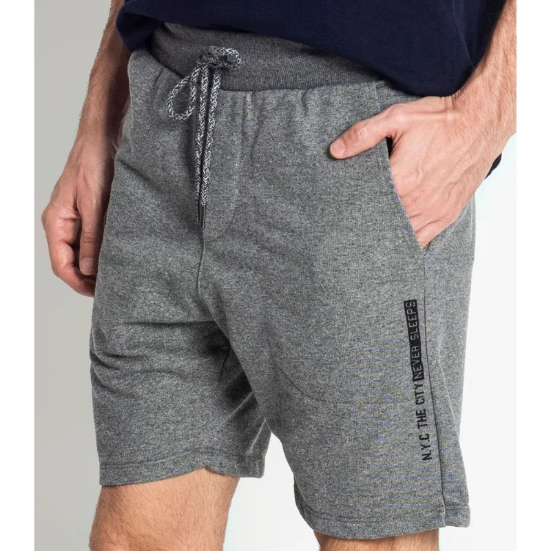 Bermuda Masculina com Bolso Rovitex Cinza GG