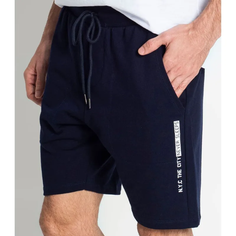 Bermuda Masculina com Bolso Rovitex Azul M