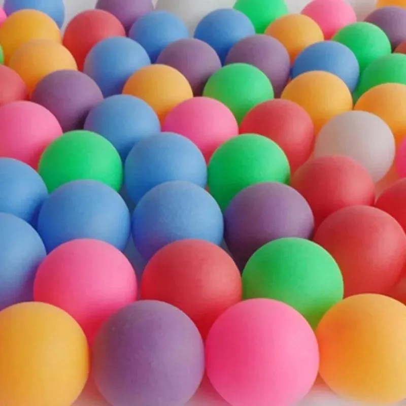 3x Conjunto De Bolinhas De Ping Pong Coloridas 18 Un Criança