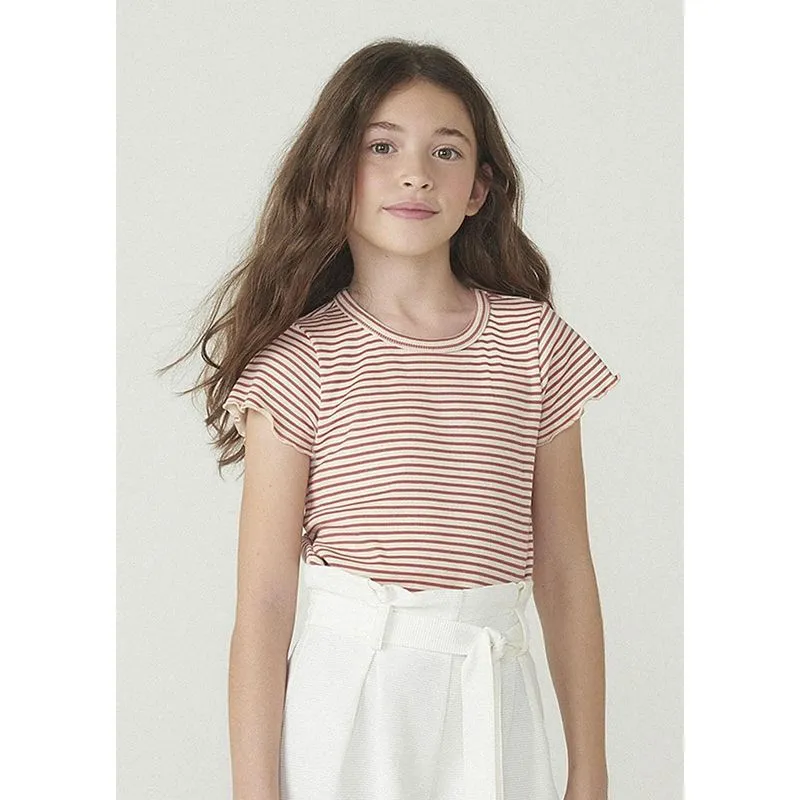 Blusa Manga Curta Menina Em Malha