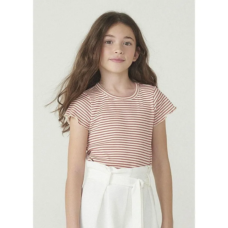 Blusa Manga Curta Menina Em Malha