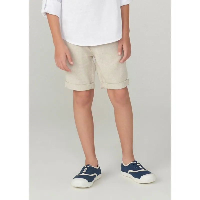 Bermuda Infantil Menino Em Linho
