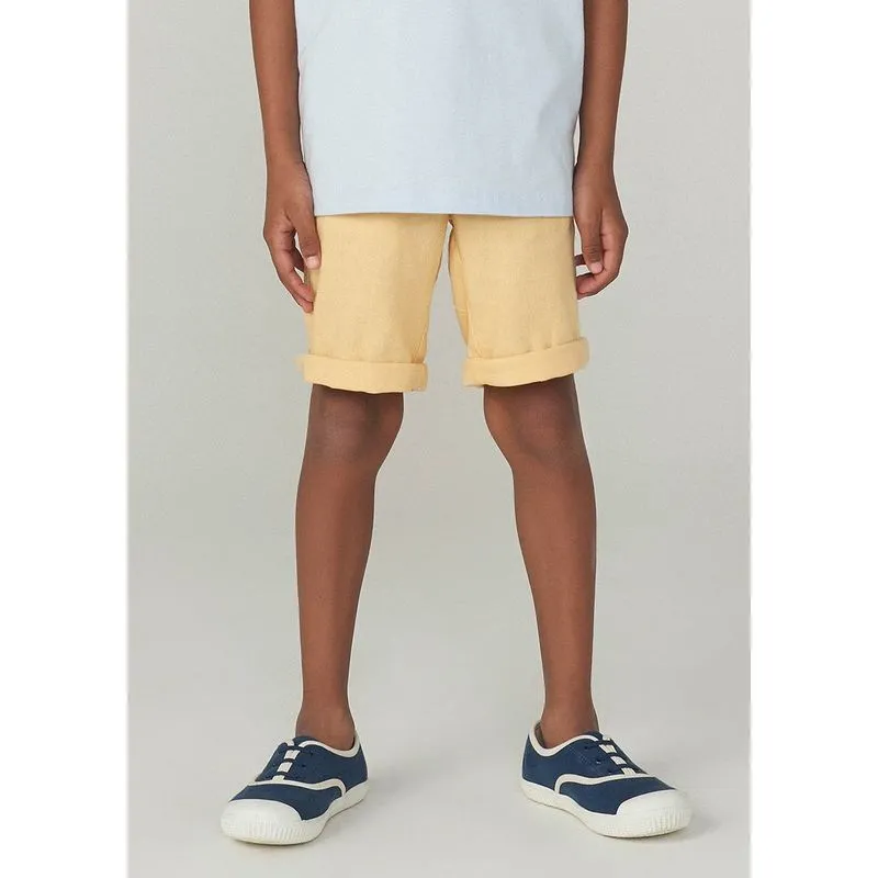 Bermuda Infantil Menino Em Linho