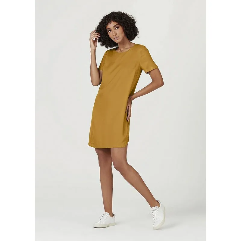 Vestido Curto Em Viscose Sarjada