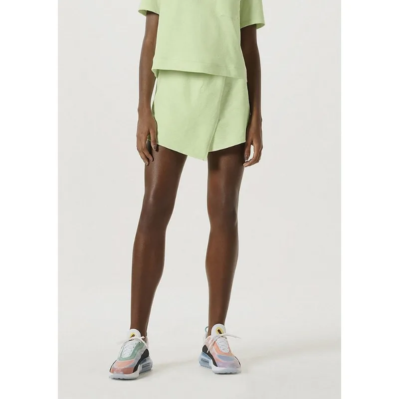 Shorts Saia Em Malha De Algodão