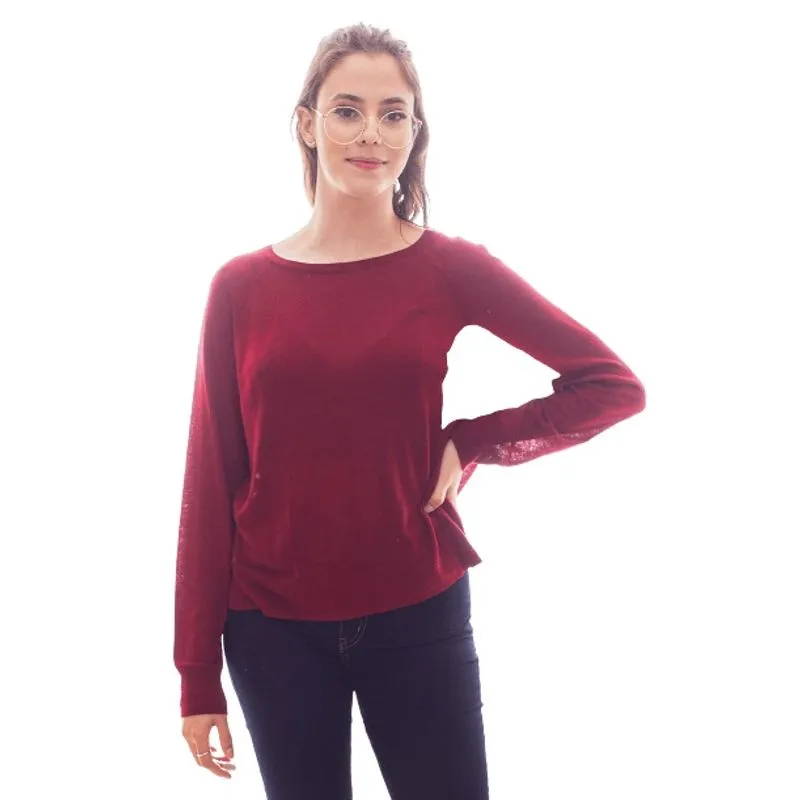 Blusa feminina tricot hering vermelha
