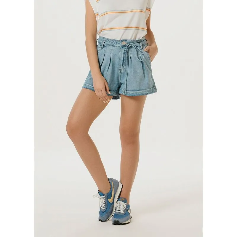Shorts Jeans Feminino Cintura Alta