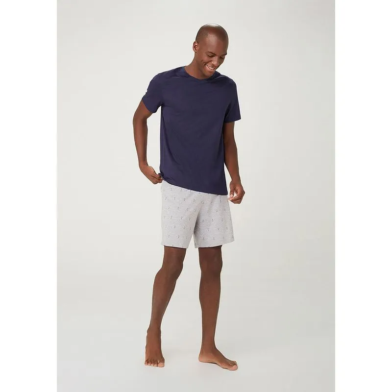 Pijama Curto Masculino Estampado