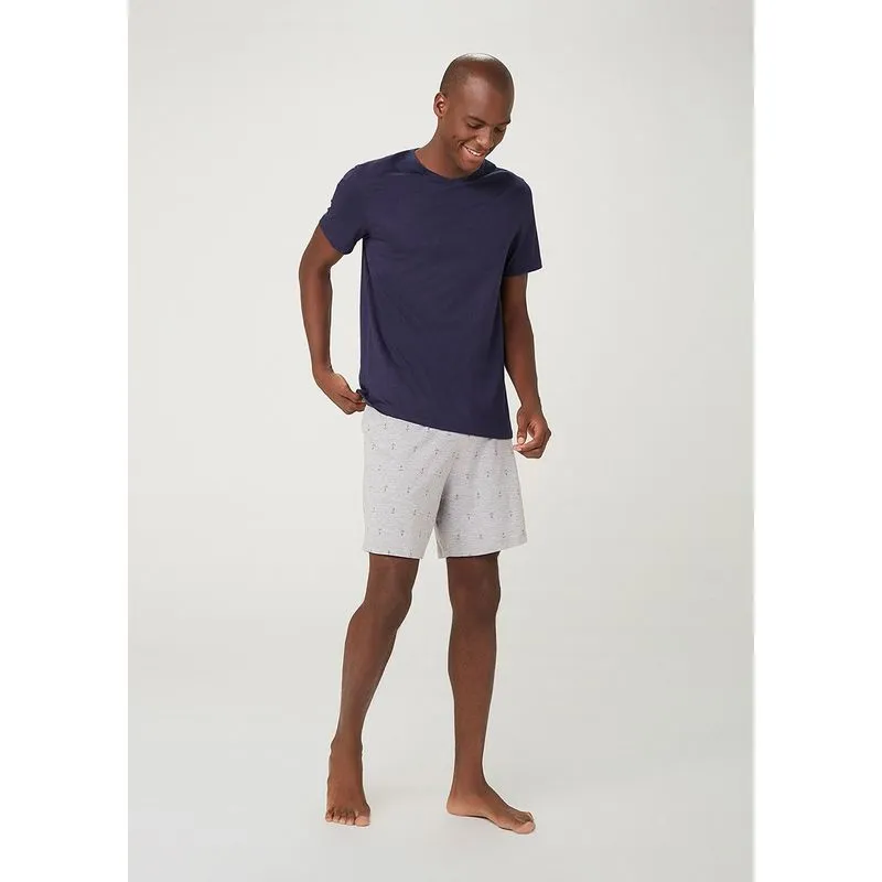 Pijama Curto Masculino Estampado