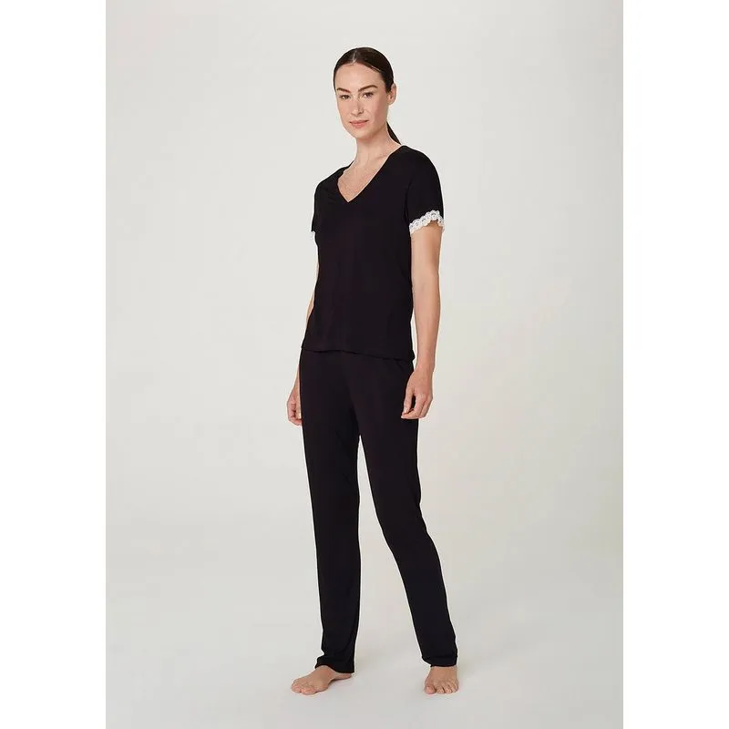 Pijama Feminino Com Calça