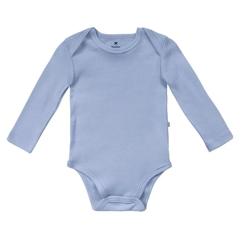 Body Masculino Bebê Básico Hering Kids Azul Manga Longa - 06m