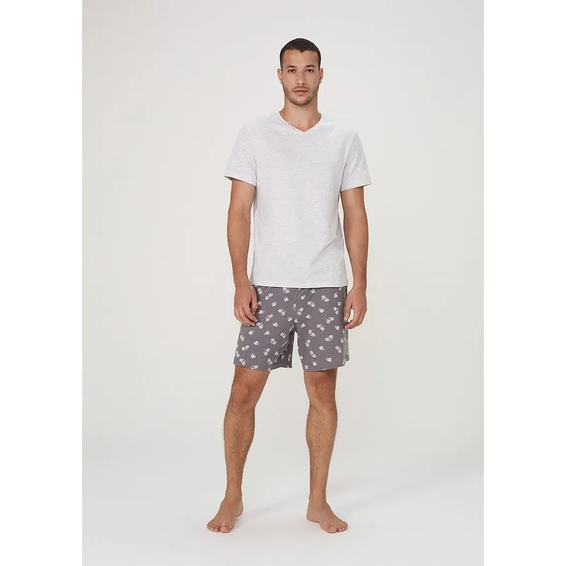 Pijama Curto Masculino Estampado