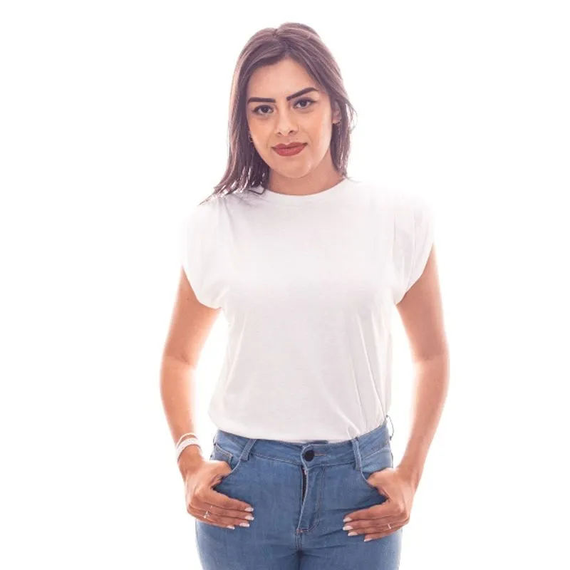 Muscle tee feminina hering off white