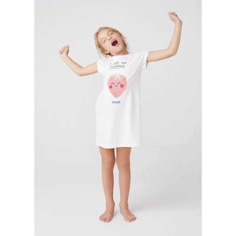 Camisola Manga Curta De Algodão