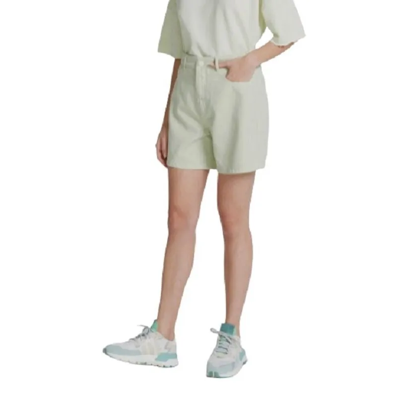 Shorts Feminino Mom Em Sarja De Algodão - Verde Hering