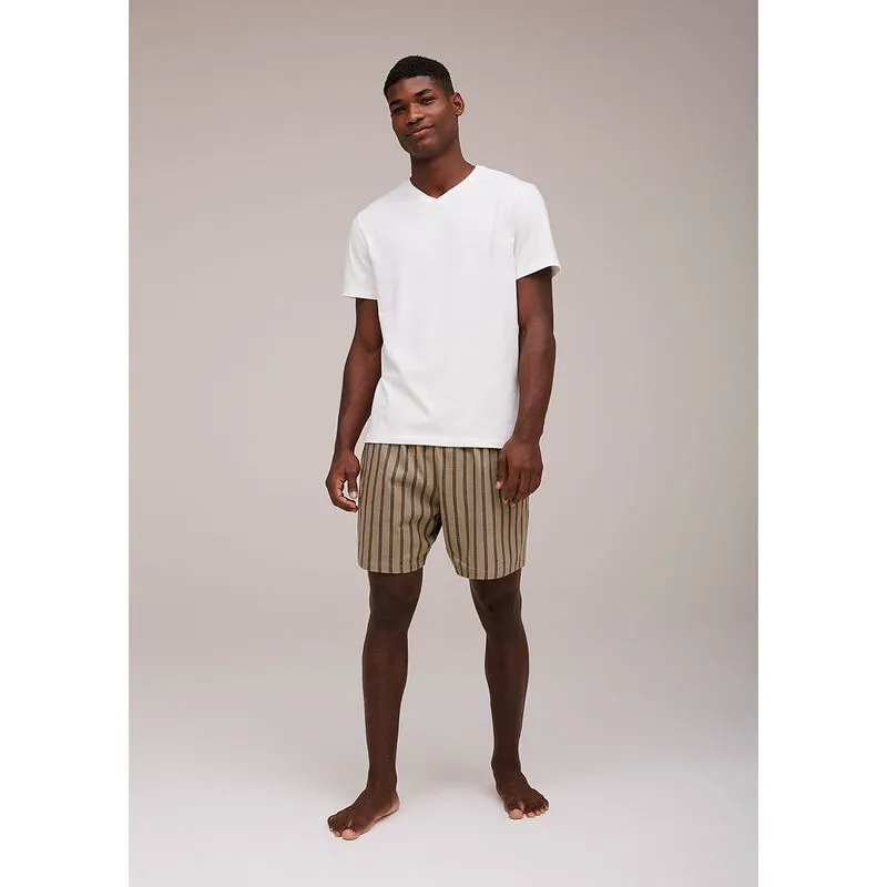 Pijama Curto Masculino Estampado
