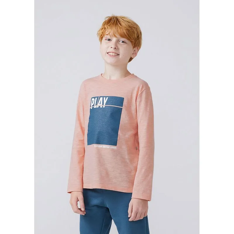 Pijama Curto Feminino Com Estampa - Azul G