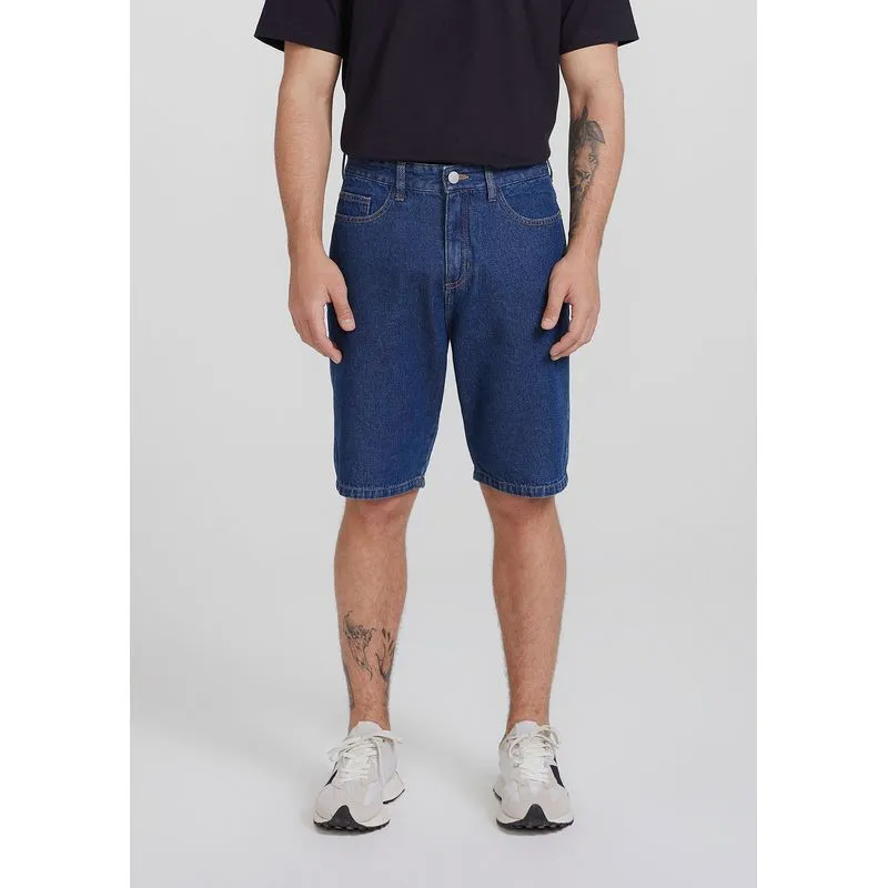Bermuda Jeans Masculina Taper - Azul 036