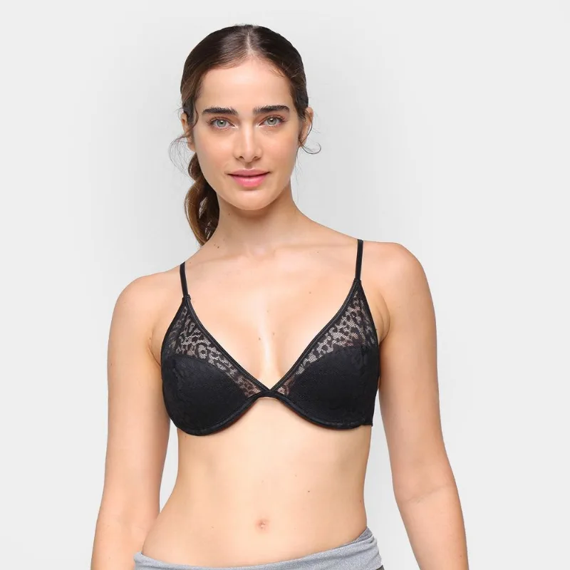 Sutiã Colcci Bojo Dublado Em Laise Renda - Feminino - Preto