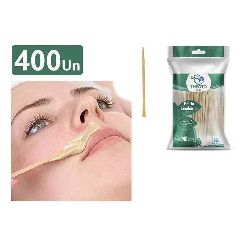 Espátula Depilação Facial Sobrancelhas Mini Palito Cera Made