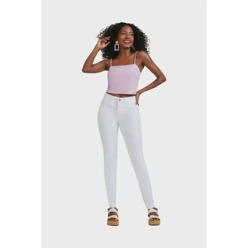 Calça Sarja Lunender Skinny Sempre Branco