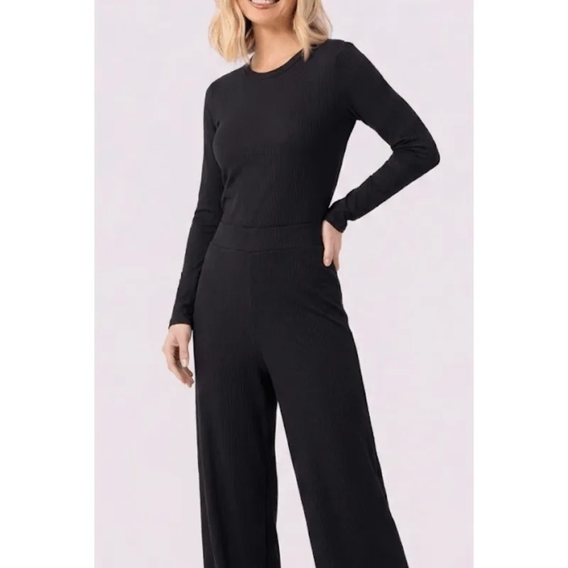 Blusa Lunender Feminina Cropped 00085 Preto M