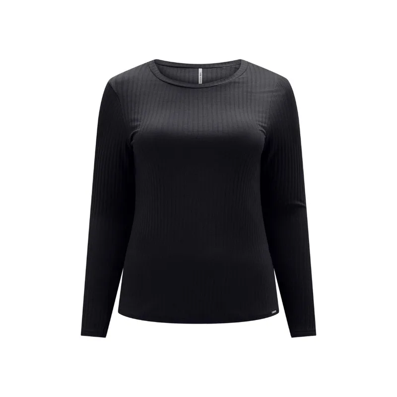 Blusa Lunender Manga Longa Plus Size Feminina 00440 Preto M