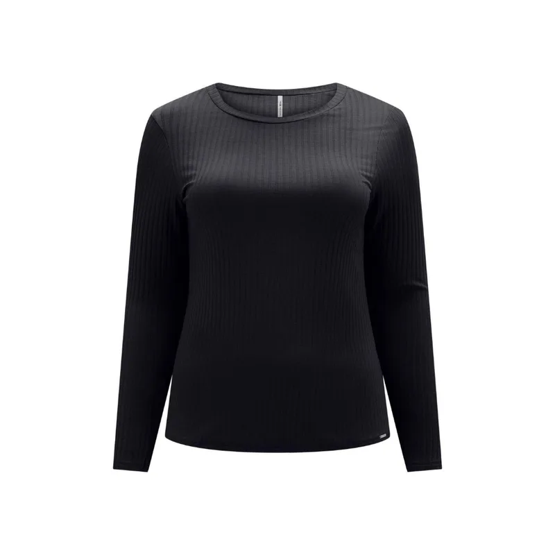 Blusa Lunender Manga Longa Plus Size Feminina 00440 Preto P