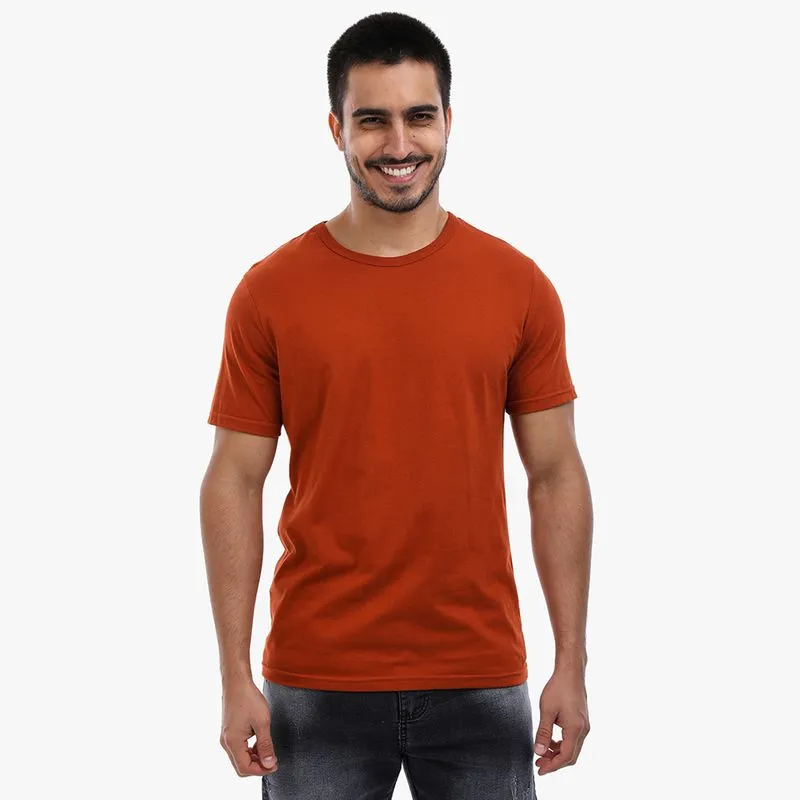 Camiseta Básica Manga Curta Algodão Masculina XGG