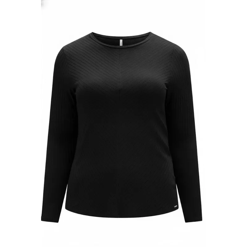 Blusa Lunender De Mangas Longas Feminina 00441 Preto G