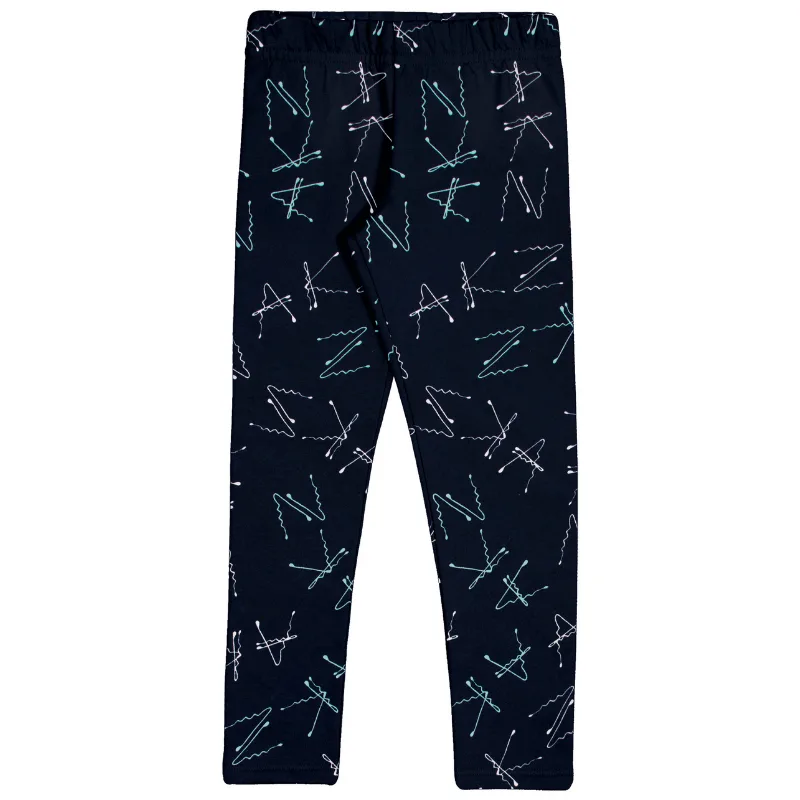 Legging Alakazoo Infantil Menina Molecotton Flanelado com Estampas Sortidas 4/10 - 66920-CLIPS MARINHO-8