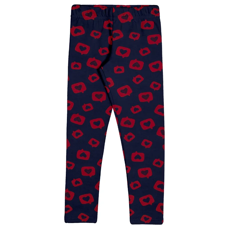 Legging Alakazoo Juvenil Menina Molecotton Flanelado com Estampas Sortidas 12/16 - 66920-EMOJI MARINHO-14