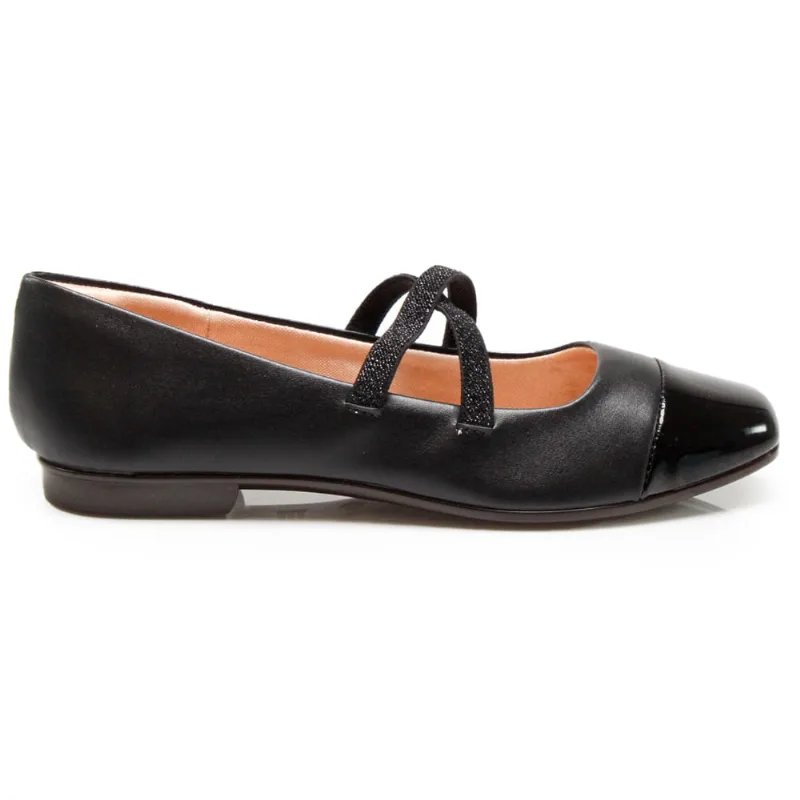 Sapatilha Casual Light Gel Bailarina Verniz Feminino Preta VERNIZ PRETO - 40