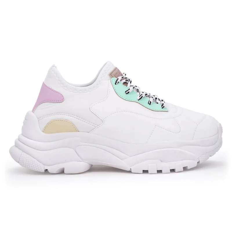 Sneaker Lança Perfume Etiqueta Emborrachada 39 / Branco / Verde