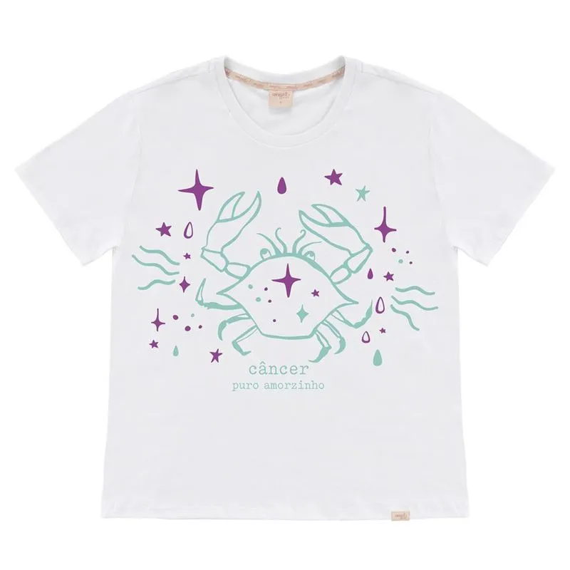 Camiseta Zodíaco Câncer - Angel