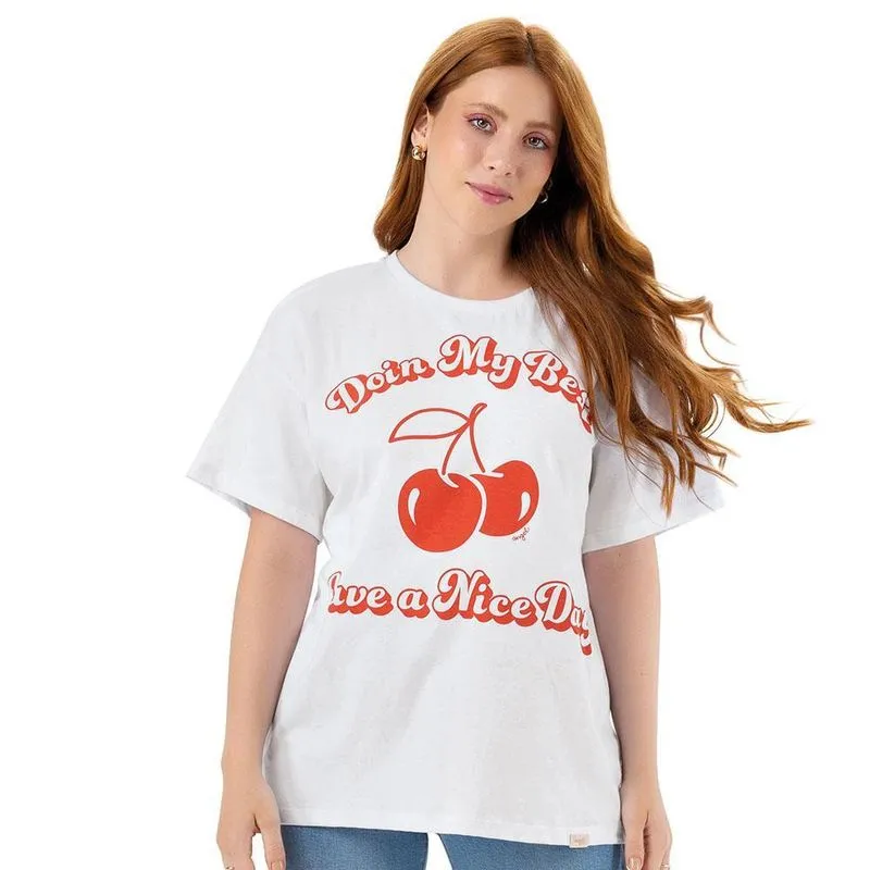 Camiseta Oversized Cherry - Angel