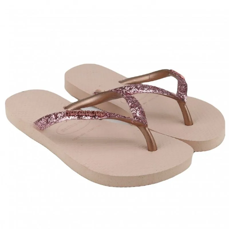 Sandália Havaianas Slim Glitter II Areia 31/32