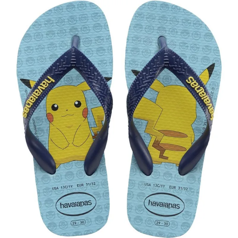 Chinelo Havaianas Masculino Pokemon 37/8 Azul