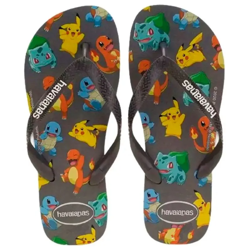 Chinelo Havaianas Kids Pokemon Grafite 29/30