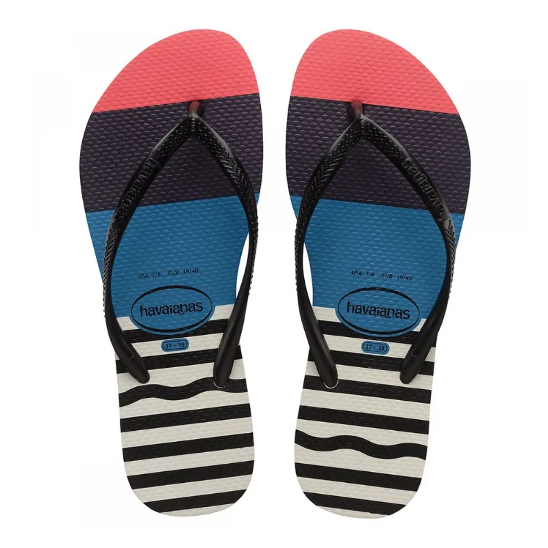 Sandalia para Mujer de Goma Slim Harmony Fc Blanco/negro Sandalia para Niña de Goma Slim Harmony Fc Blanco/negro