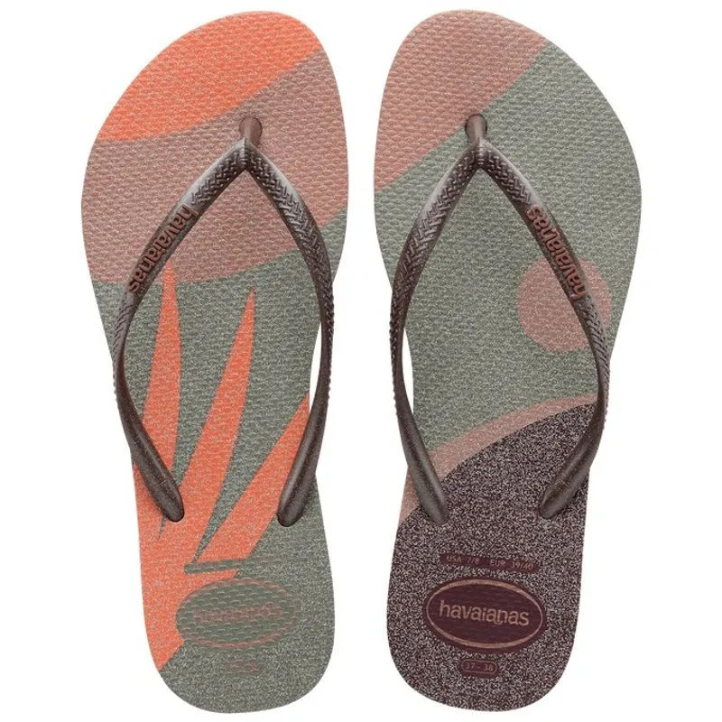 Sandálias Havaianas Slim Palette Glow Rosa Crocus 33/34 Sand?lias Havaianas Slim Palette Glow Rosa Crocus 33/34