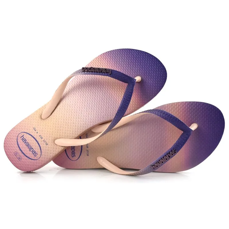 Chinelo Feminino Havaianas Slim Gradient Sun Rosa 4146908 33/34