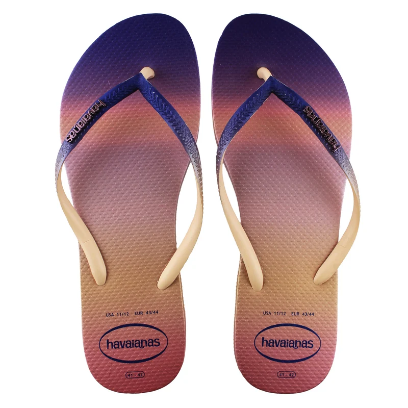 Havaianas Slim Gradient Sunset Unisex Purple/Pink Flip-Flops 39/40