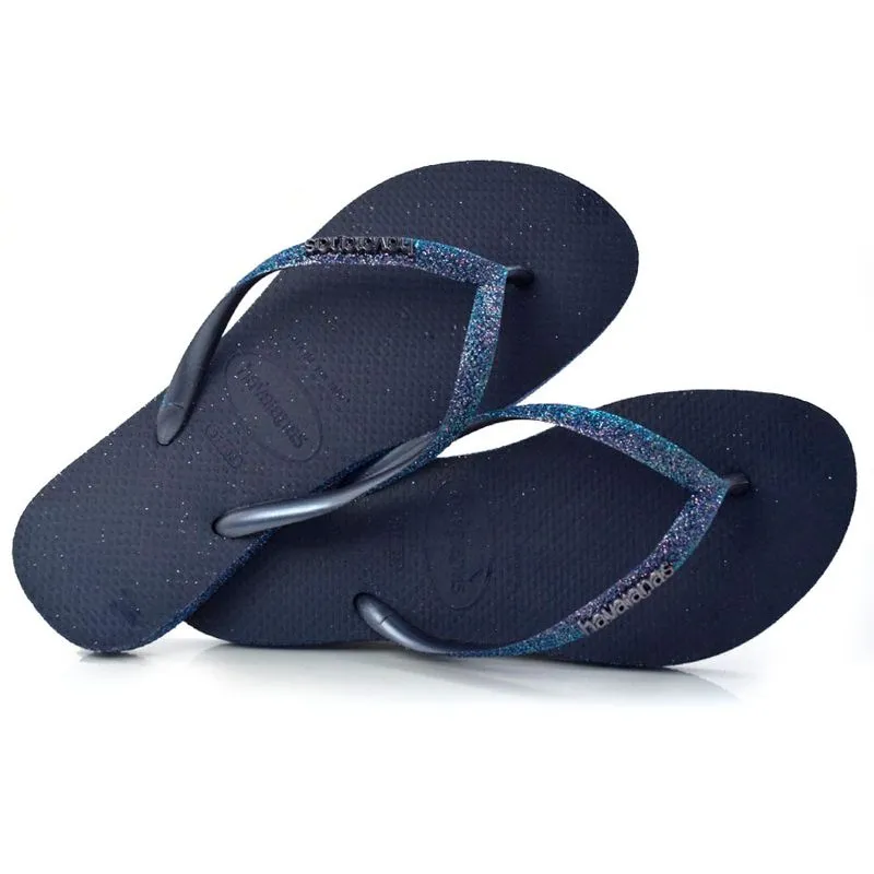 Chinelo Havainas Slim Sparkle Azul 4146937 37/38
