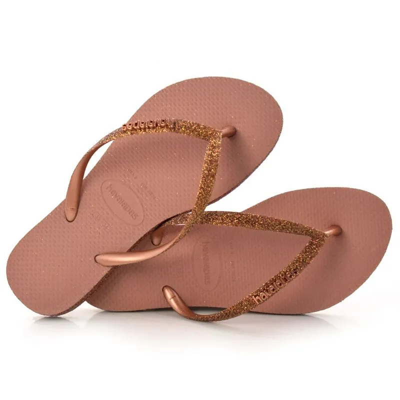 Chinelo Havaianas Feminino Slim Sparkle Rosa 4146078 39/40
