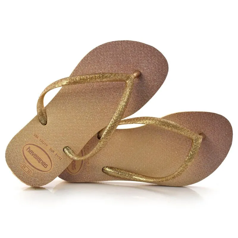 Chinelo Havaianas Kids Slim Gloss Amarelo 4145617 29/30