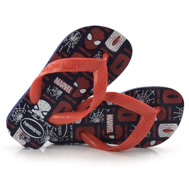 Chinelo Infantil Havaianas Top Marvel Logo Vermelho 4146953 INF 31/32