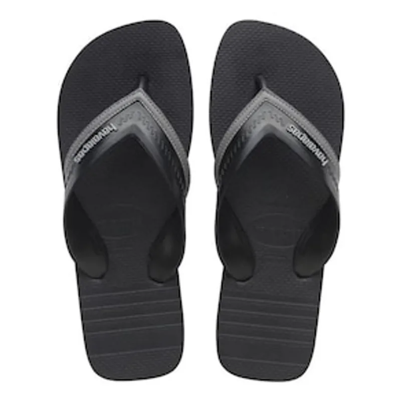 Chinelo Masculino Havaianas Hybrid City 41/42 - Grafite/Preto Grafite